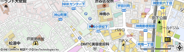 宇田川町周辺の地図