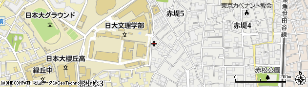 東京都世田谷区赤堤5丁目17-9周辺の地図