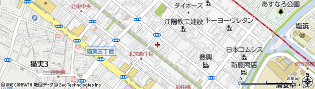 千葉県浦安市北栄4丁目16周辺の地図