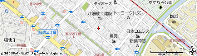 千葉県浦安市北栄4丁目15周辺の地図