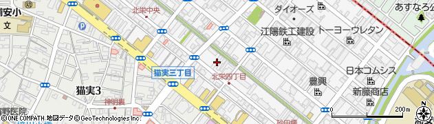 千葉県浦安市北栄4丁目23周辺の地図