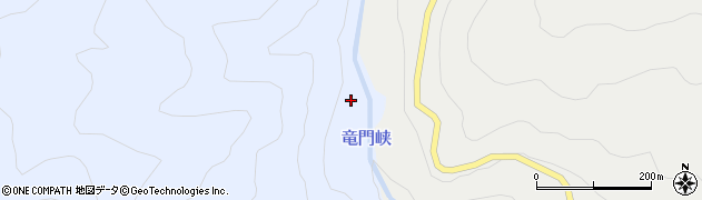 竜門峡周辺の地図