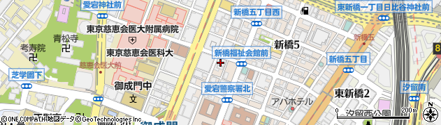 興学会新橋歯科診療所周辺の地図