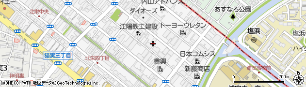 千葉県浦安市北栄4丁目13周辺の地図