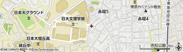 東京都世田谷区赤堤5丁目17-12周辺の地図