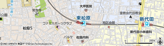 東松原駅周辺の地図