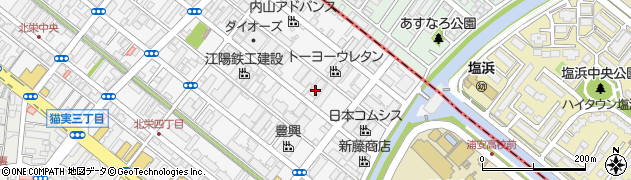 千葉県浦安市北栄4丁目12-7周辺の地図