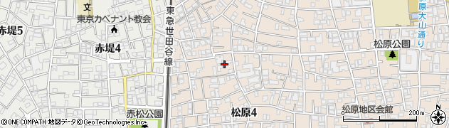 東京都世田谷区松原4丁目33周辺の地図