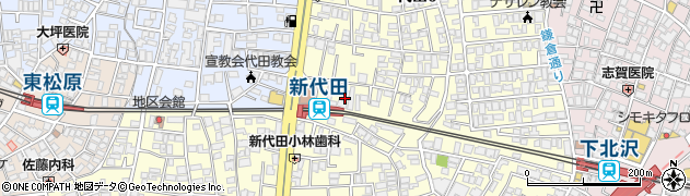 東京都世田谷区代田6丁目34周辺の地図