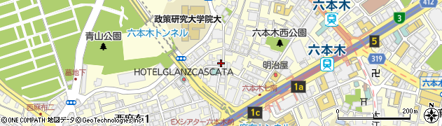 東京都港区六本木7丁目20-3周辺の地図