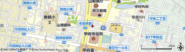 損保ジャパンパートナーズ株式会社　山梨支店周辺の地図