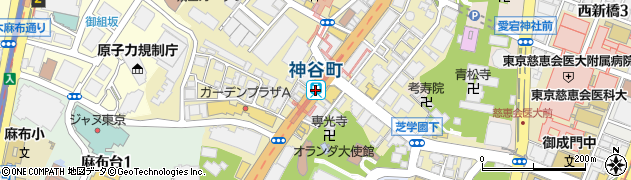 神谷町駅周辺の地図