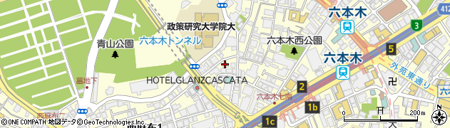 東京都港区六本木7丁目20-18周辺の地図