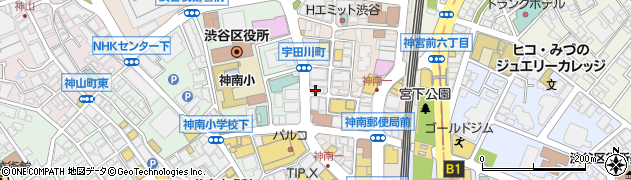デニーズ渋谷公園通り店周辺の地図