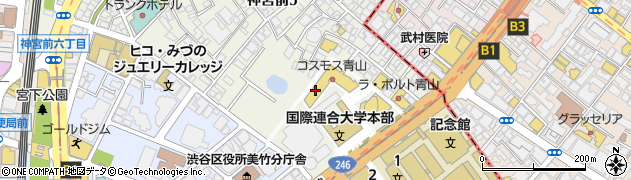 東京都生活文化局　都民生活部東京ウィメンズプラザ周辺の地図