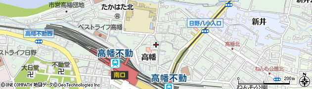 東京都日野市高幡351周辺の地図
