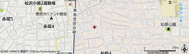 東京都世田谷区松原3丁目7-4周辺の地図