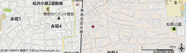 東京都世田谷区松原4丁目29周辺の地図