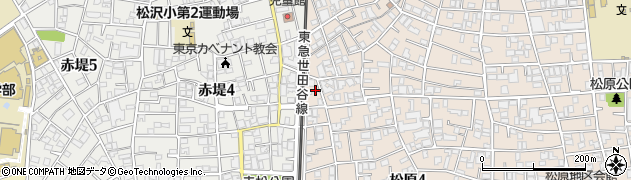 東京都世田谷区松原4丁目28周辺の地図