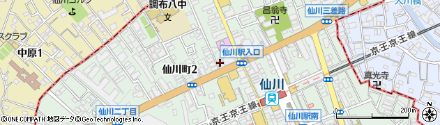 天狗仙川店周辺の地図