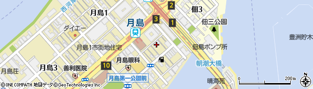 東京都中央区月島2丁目8-11周辺の地図