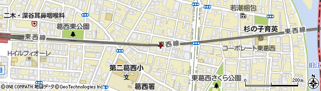 東京都江戸川区東葛西6丁目36-8周辺の地図