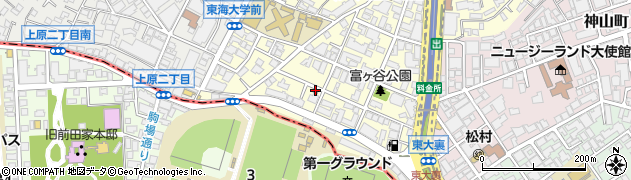 渋谷富ケ谷二郵便局周辺の地図