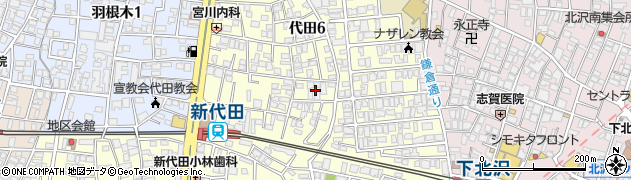 東京都世田谷区代田6丁目32周辺の地図