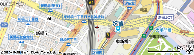 日仏文化協会汐留ホール周辺の地図