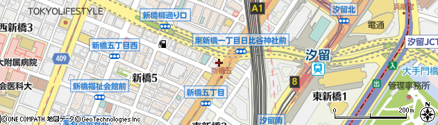 東京都港区新橋4丁目22周辺の地図