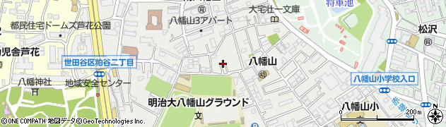 東京都世田谷区八幡山周辺の地図