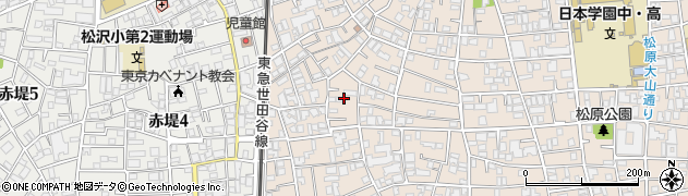 東京都世田谷区松原3丁目7周辺の地図