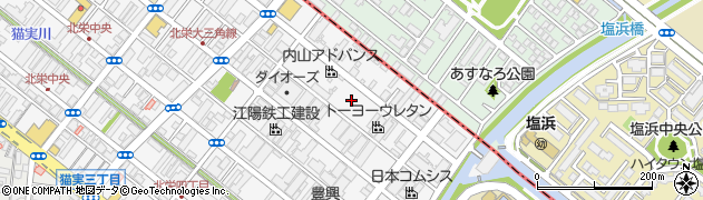 千葉県浦安市北栄4丁目11周辺の地図