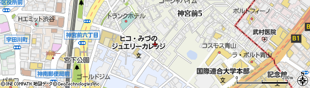 東京都渋谷区神宮前5丁目35-12周辺の地図