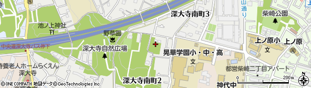 東京都調布市深大寺南町2丁目22周辺の地図
