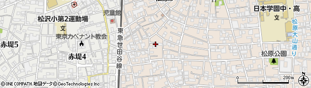 東京都世田谷区松原3丁目7-8周辺の地図