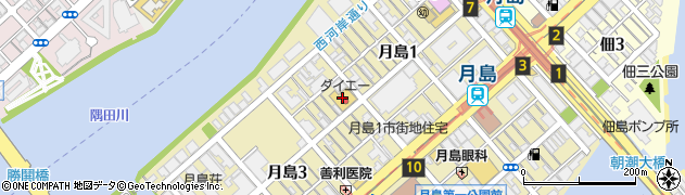 株式会社グルメシティ関東　月島店周辺の地図