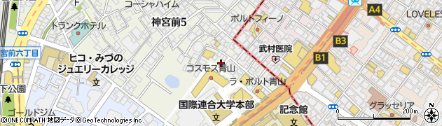 東京都渋谷区神宮前5丁目47周辺の地図