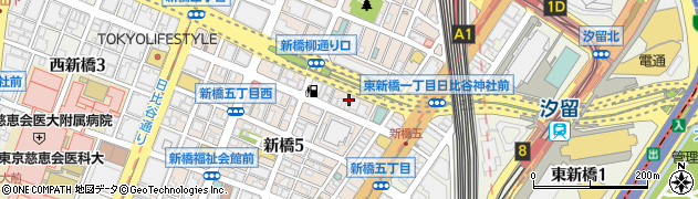 エムエフ新橋管理事務所周辺の地図