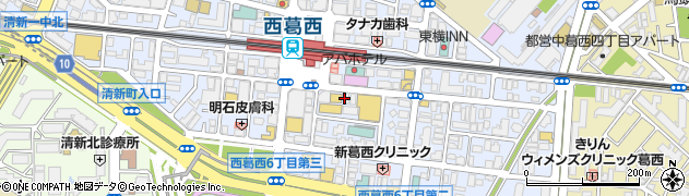 ヘアカラー専門店 フフ 西葛西店(fufu)周辺の地図