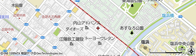 千葉県浦安市北栄4丁目10周辺の地図