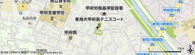 山梨県甲府市下飯田周辺の地図