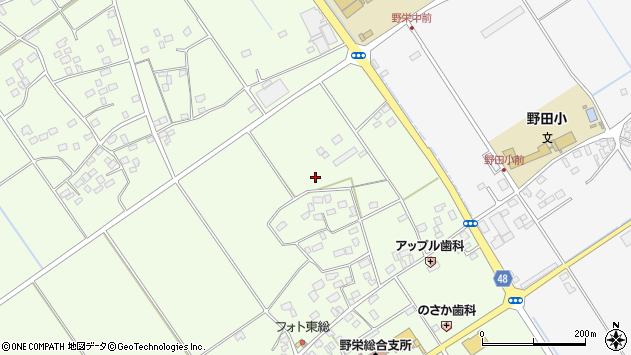〒289-3182 千葉県匝瑳市今泉の地図