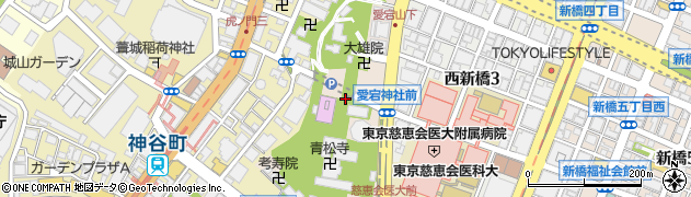 東京都港区愛宕周辺の地図