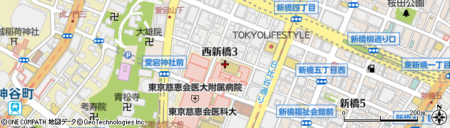 東京都港区西新橋3丁目周辺の地図