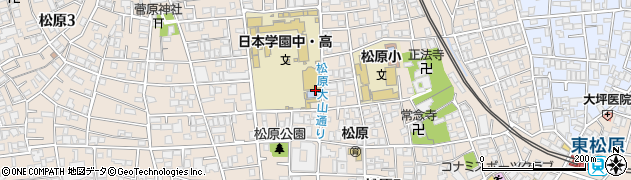 東京都世田谷区松原周辺の地図