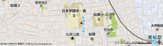 東京都世田谷区松原周辺の地図