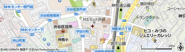 ファミリーマート渋谷神南北谷公園前店周辺の地図