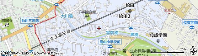 東京都世田谷区給田2丁目19周辺の地図