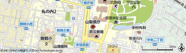 ファミリーマート山梨県庁／Ｓ店周辺の地図